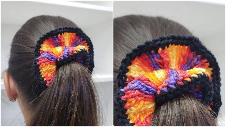 Scrunchie de Crochê: Projeto Completo com Guia para Iniciantes!
